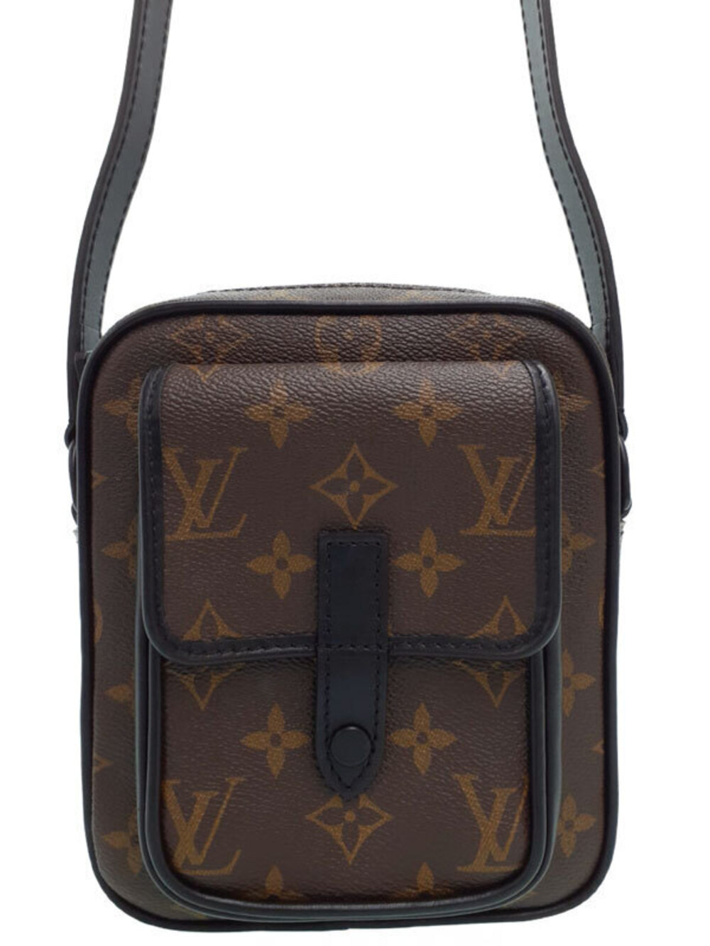Louis Vuitton Monogram Macassar Brown Christopher Wearable Wallet Shoulder Bag